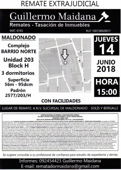 Unidad 203 Complejo Barrio Norte - ANV - Unidad 203 Complejo Barrio Norte - ANV -