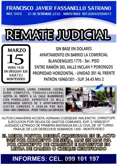Apartamento en la Comercial Apartamento en la Comercial