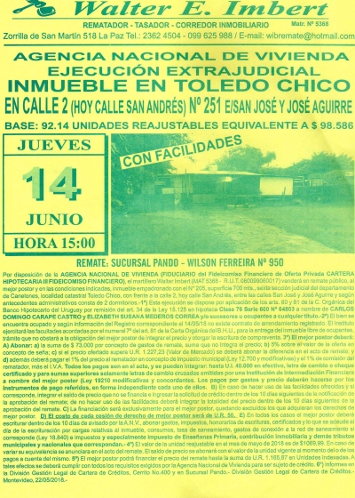 Inmueble en Toledo Chico - ANV - Inmueble en Toledo Chico - ANV -